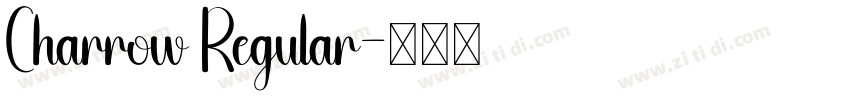 Charrow Regular字体转换